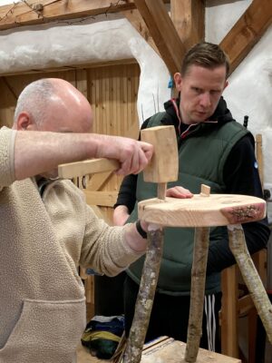 Rustic Stool making
